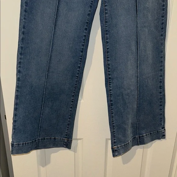 Time and Tru Blue Flare Wide Leg Jeans - Picture 5 of 7